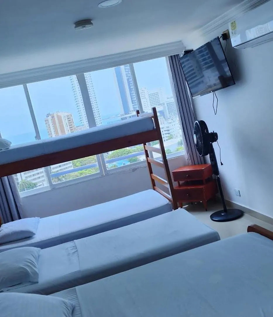Cartagena Apto De 2 Habitaciones Piso 15 Cerca A La Playa 0*,  Kolumbie